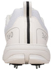 Newbery 360 Cricket Shoe - Full White Spikes