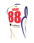 T20CC - Ivory Sleeveless Playing Sweater - CUSTOM - Newbery Cricket