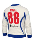 T20CC - Ivory Long Sleeve Sweater - CUSTOM - Newbery Cricket