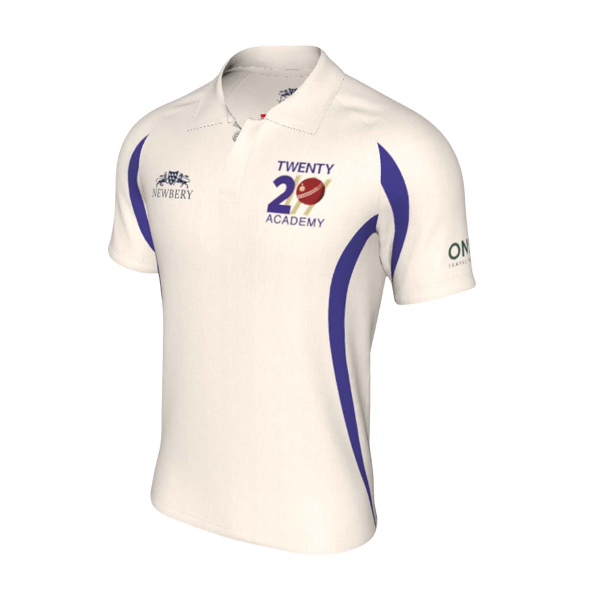T20CC - Ivory Short Sleeve Playing Top - CUSTOM - Newbery Cricket
