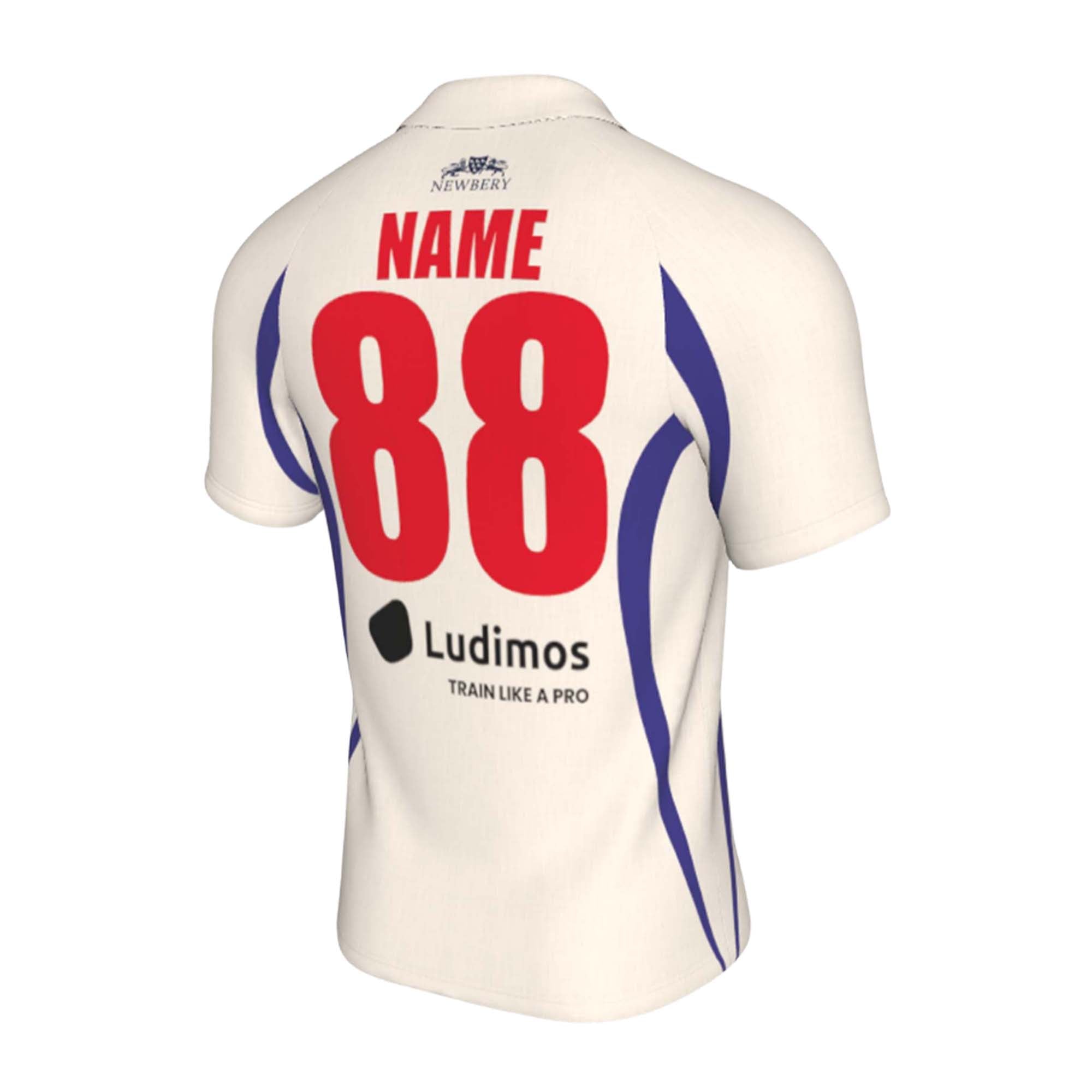 T20CC - Ivory Short Sleeve Playing Top - CUSTOM - Newbery Cricket