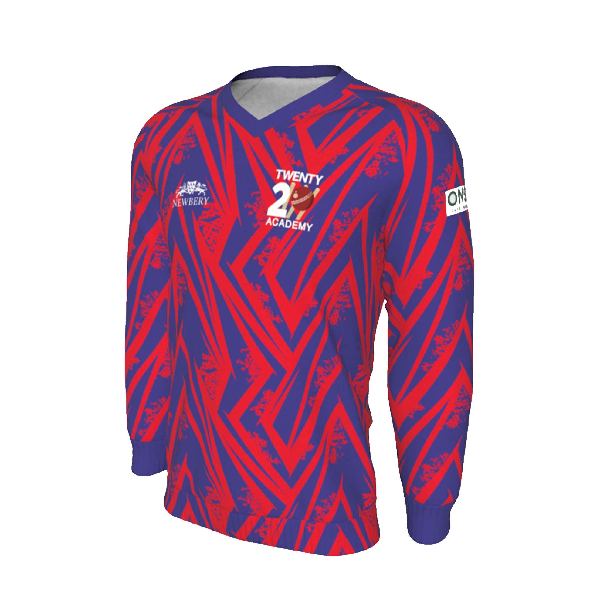 T20CC - Coloured Long Sleeve Playing Sweater - CUSTOM - Newbery Cricket