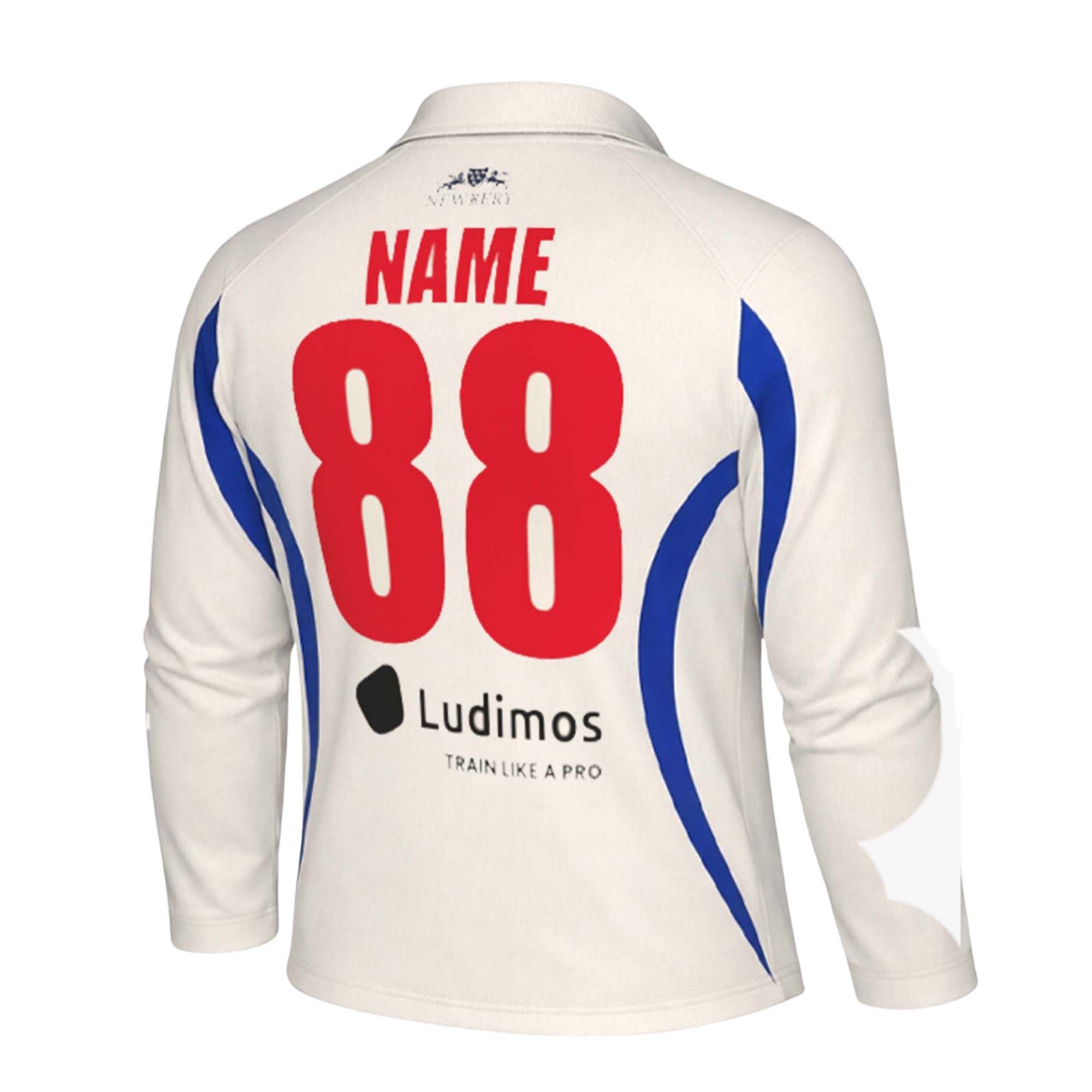T20CC - Ivory Long Sleeve Playing Top - CUSTOM - Newbery Cricket