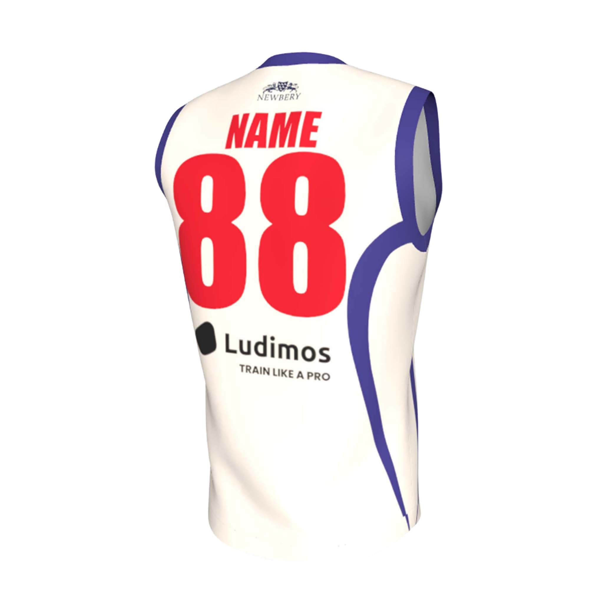 T20CC - Ivory Sleeveless Playing Sweater - CUSTOM - Newbery Cricket