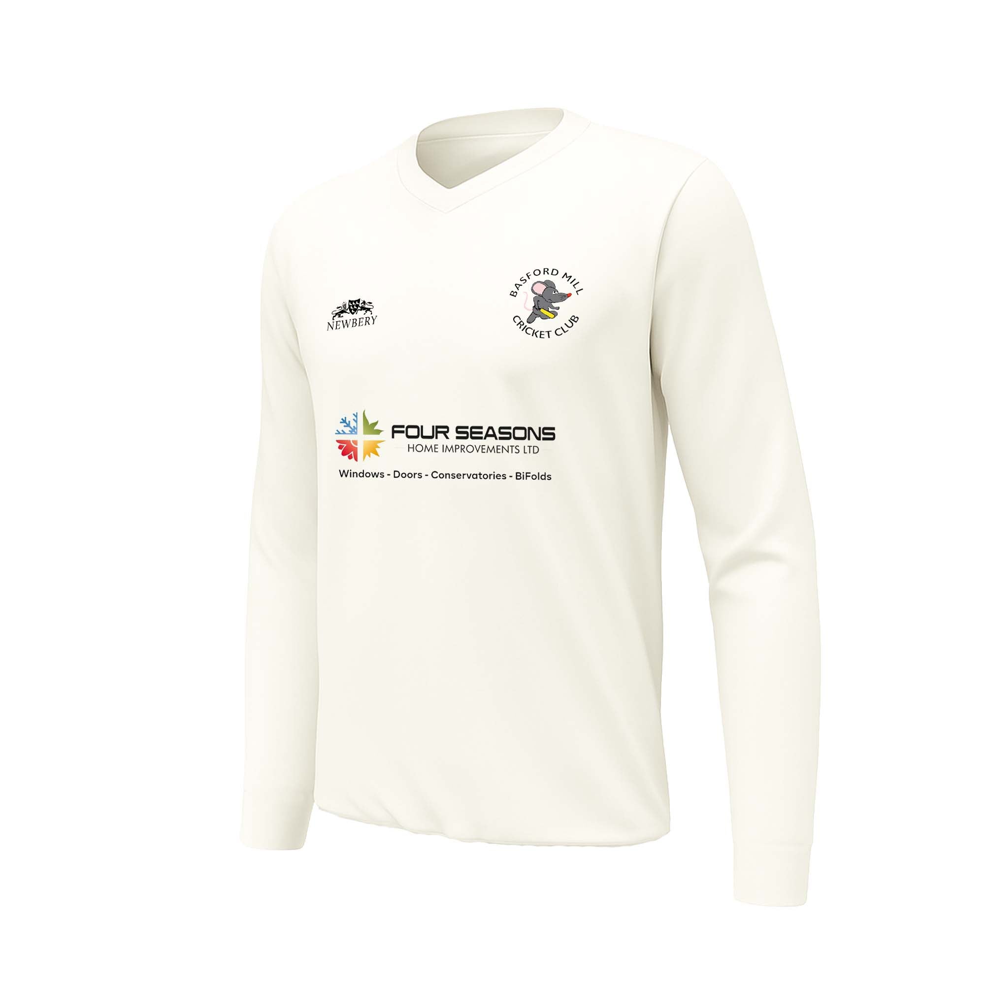 Basford Mill CC - Long Sleeve Playing Sweater - Newbery Cricket