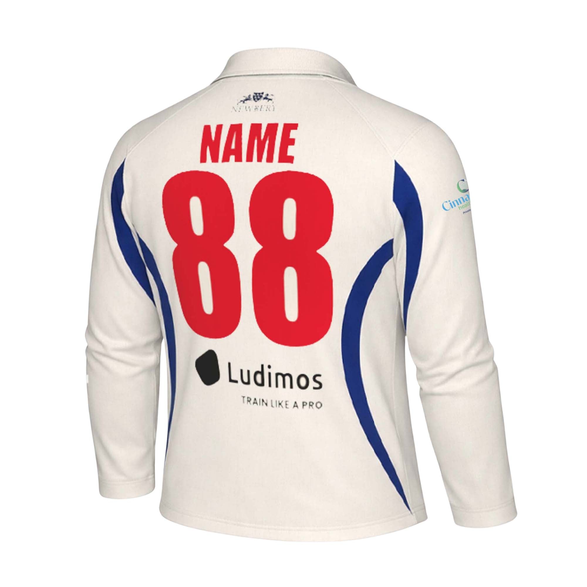 T20CC - Ivory Long Sleeve Playing Top - CUSTOM - Newbery Cricket