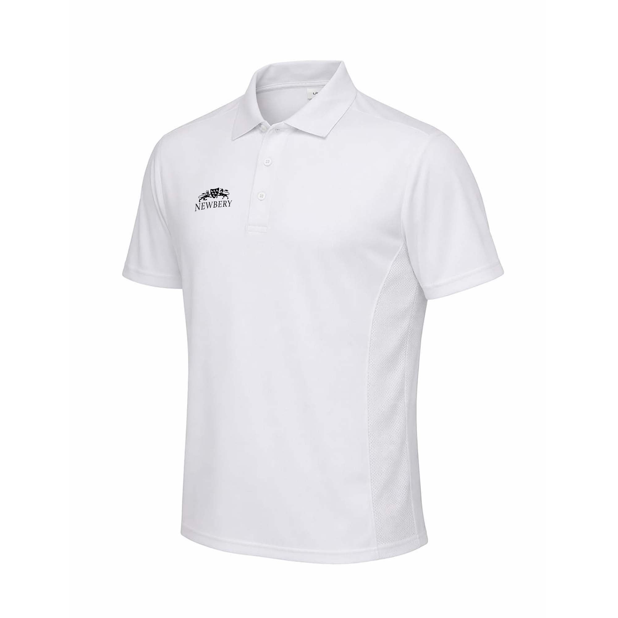 TEAM NEWBERY - Umpire White Panelled Polo