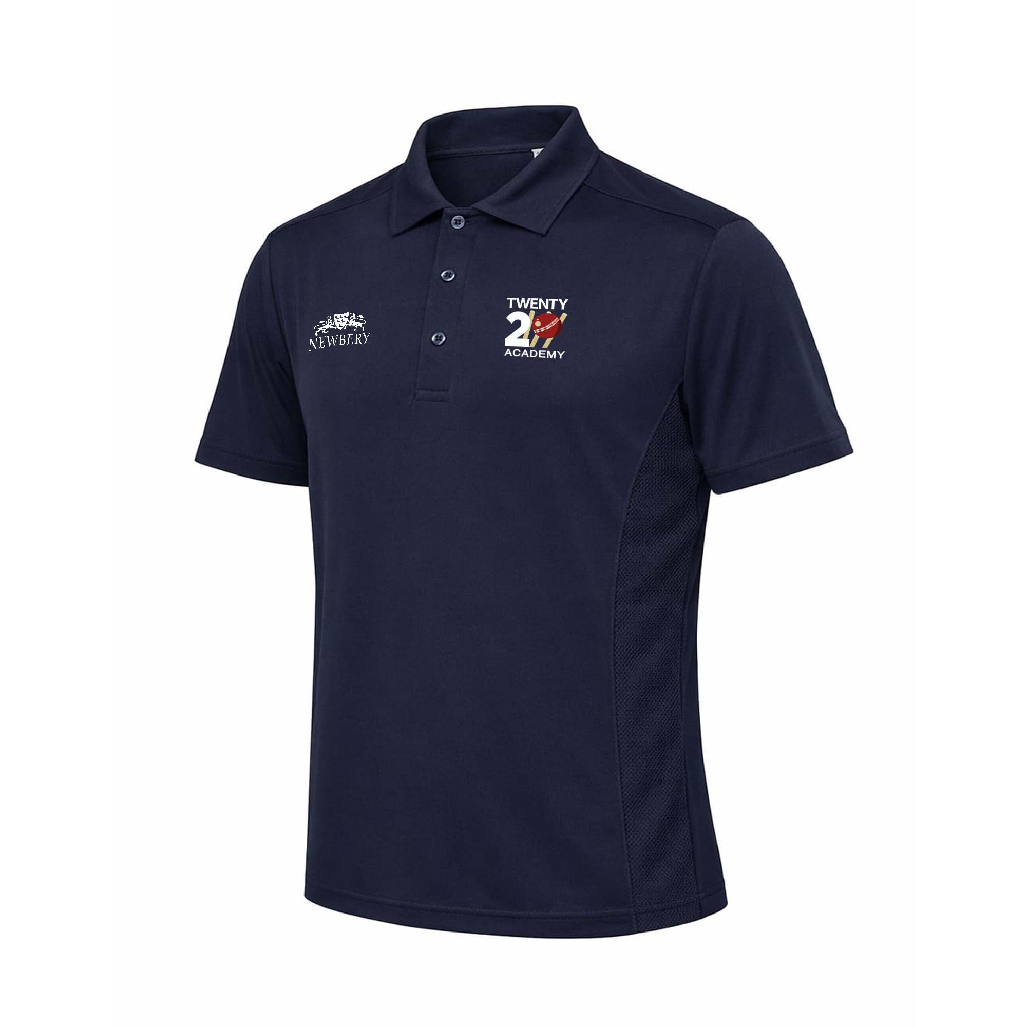 T20CC (STAFF) - Umpire Navy Panelled Polo